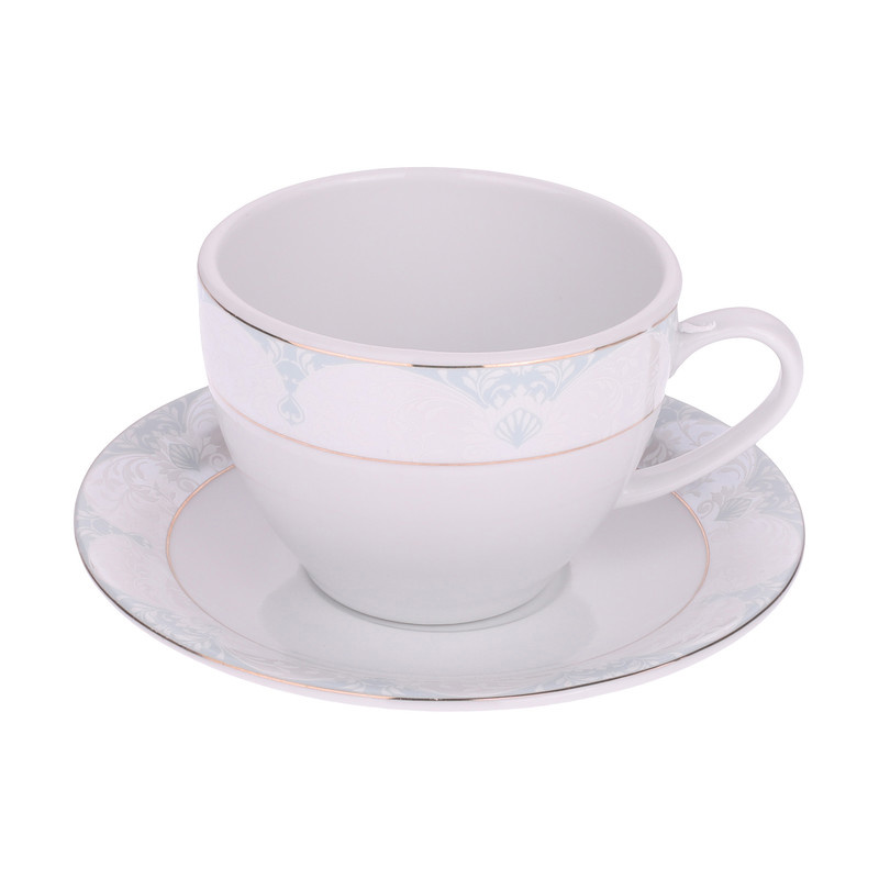 سرویس چای خوری 12 پارچه چینی مقصود طرح مونالیزا مدل دانمارکی ورژن 2