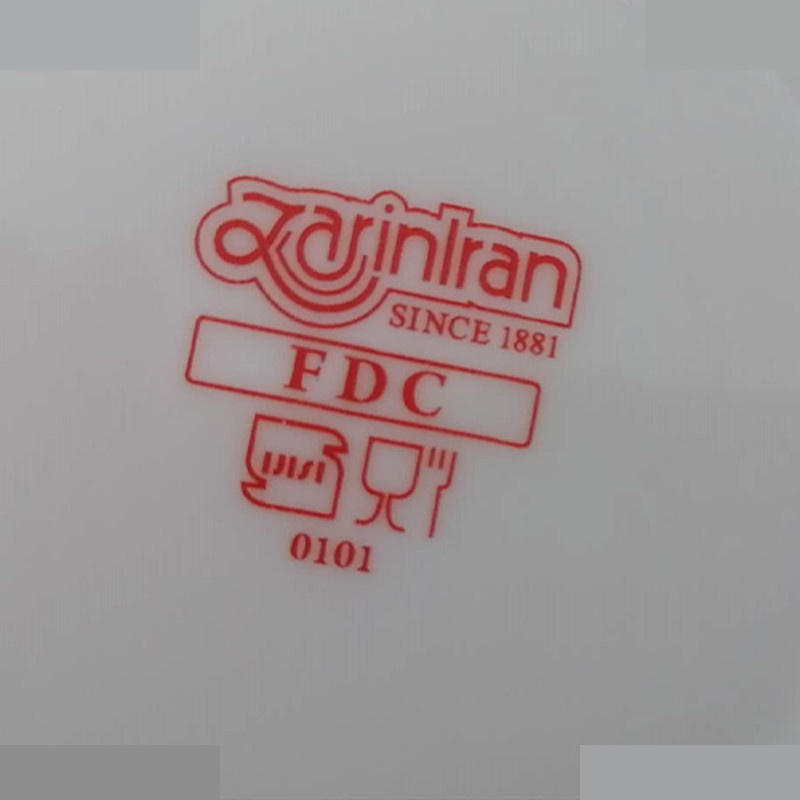 قندان چینی زرین ایران مدل هتلی 49 کد 6 سفید درجه 3