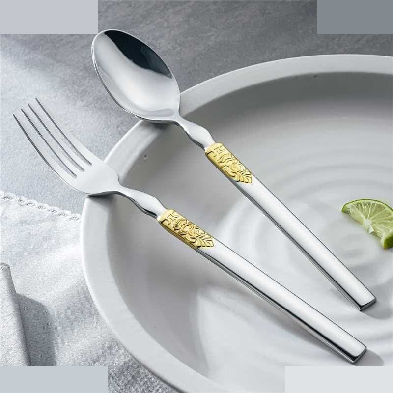 سرویس قاشق و چنگال 60 پارچه 8 نفره جی فی نی مدل G-55 لاکچری