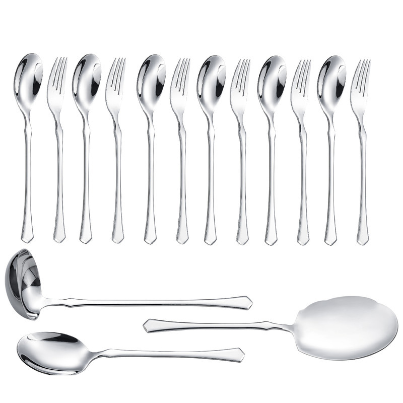 سرویس قاشق و چنگال 15 پارچه جی فی نی مدل G-257 سرویس قاشق و چنگال 15 پارچه جی فی نی مدل G-257