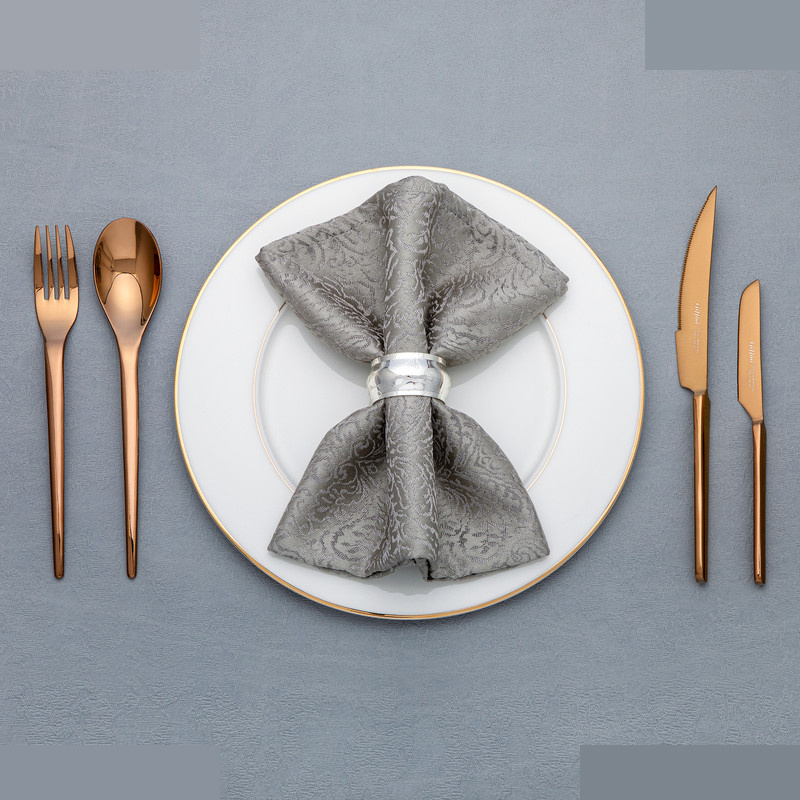 سرویس قاشق و چنگال 142 پارچه جی فی نی مدل R-968 لاکچری سرویس قاشق و چنگال 142 پارچه جی فی نی مدل R-968 لاکچری