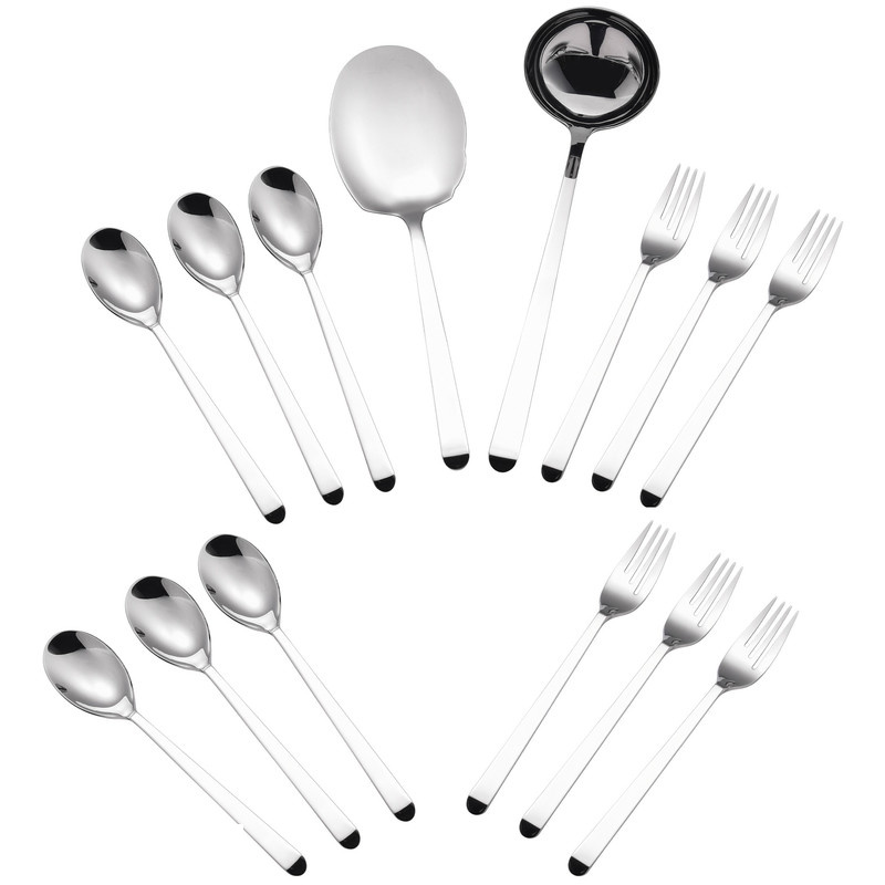 سرویس قاشق و چنگال 14 پارچه جی فی نی مدل 01 سرویس قاشق و چنگال 14 پارچه جی فی نی مدل 01