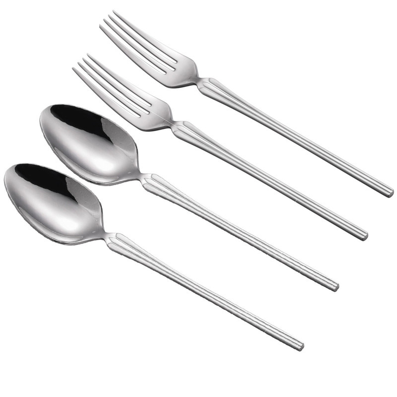 ست قاشق و چنگال جی فی نی مدل 03 مجموعه 4 عددی ست قاشق و چنگال جی فی نی مدل 03 مجموعه 4 عددی