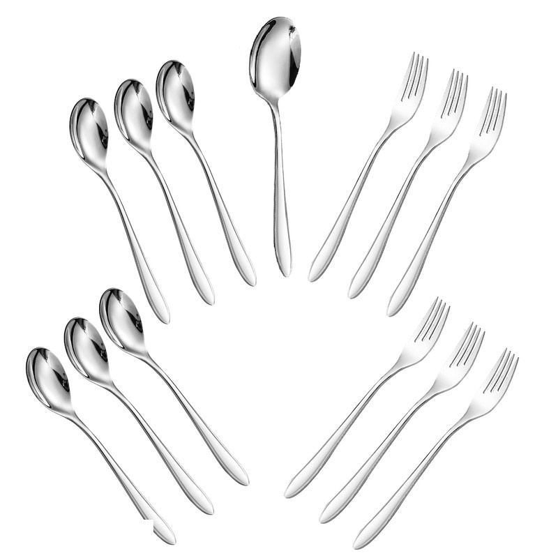 ست قاشق و چنگال 13 پارچه جی فی نی مدل 05 ست قاشق و چنگال 13 پارچه جی فی نی مدل 05