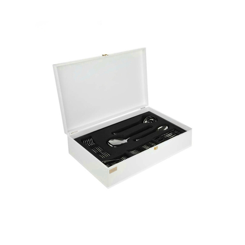 سرویس قاشق و چنگال 86 پارچه ناب استیل مدل felorance PVD سرویس قاشق و چنگال 86 پارچه ناب استیل مدل felorance PVD