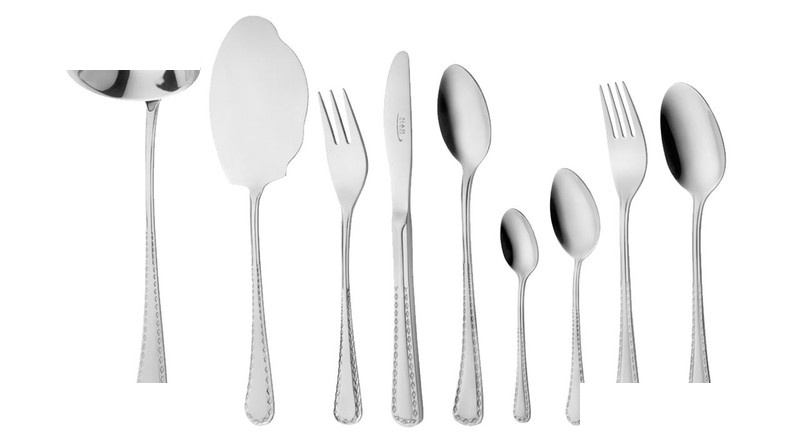 سرویس قاشق و چنگال 57 پارچه ناب استیل مدل Berlin