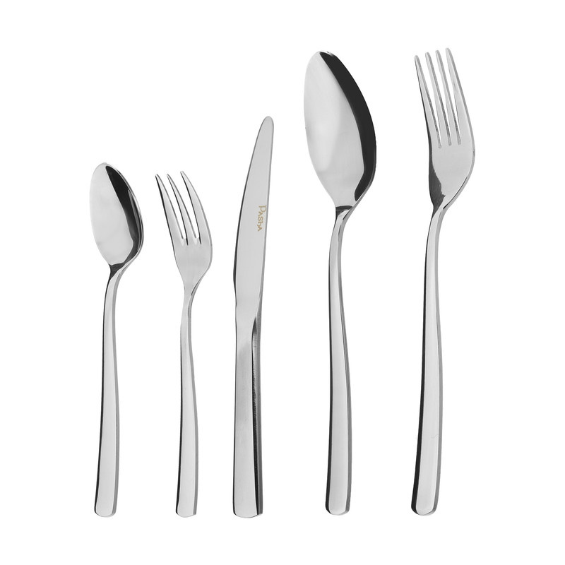 سرویس قاشق و چنگال 30 پارچه پاشا مدل روما سرویس قاشق و چنگال 30 پارچه پاشا مدل روما