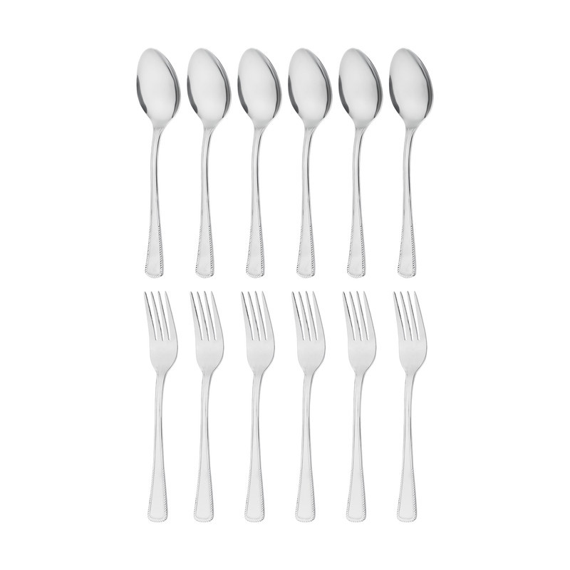 سرویس قاشق و چنگال 12 پارچه صنایع استیل ایران مدل مودنا سرویس قاشق و چنگال 12 پارچه صنایع استیل ایران مدل مودنا