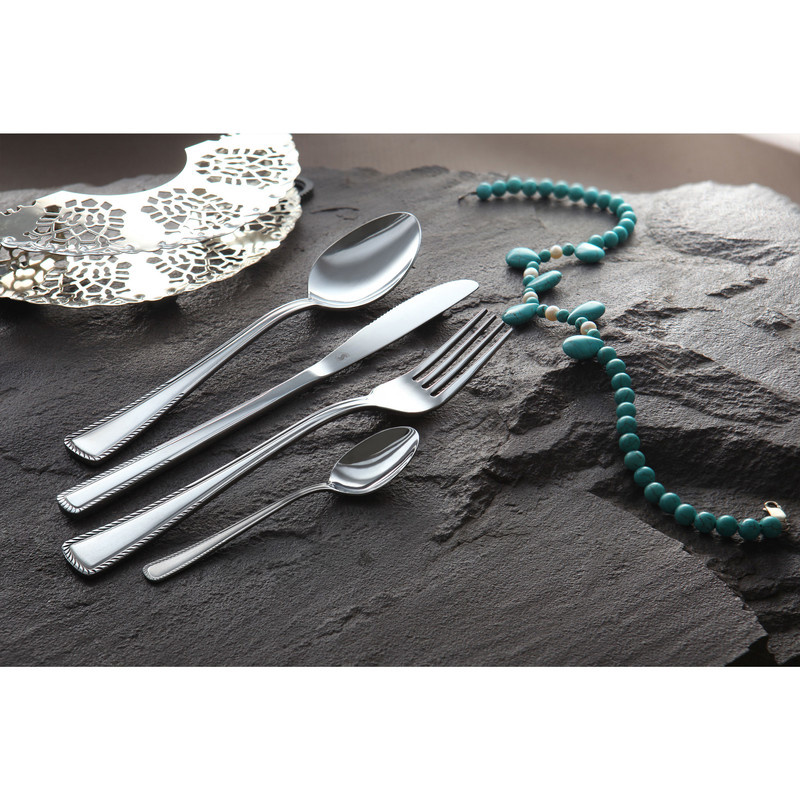 سرویس قاشق و چنگال 12 پارچه صنایع استیل ایران مدل مدنا کد 104