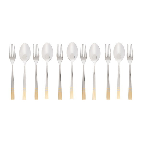 قاشق و چنگال ناب استیل مدل فلورانس