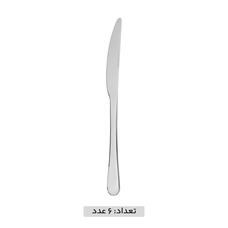 کارد غذاخوری صنایع استیل ایران مدل پارما بسته 6 عددی