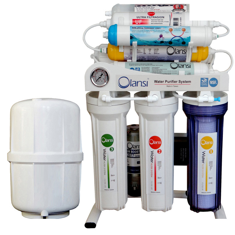 دستگاه تصفیه کننده آب اولانسی مدل REVERSE OSMOSIS - AT8080 به همراه فیلتر مجموعه 3 عددی دستگاه تصفیه کننده آب اولانسی مدل REVERSE OSMOSIS - AT8080 به همراه فیلتر مجموعه 3 عددی