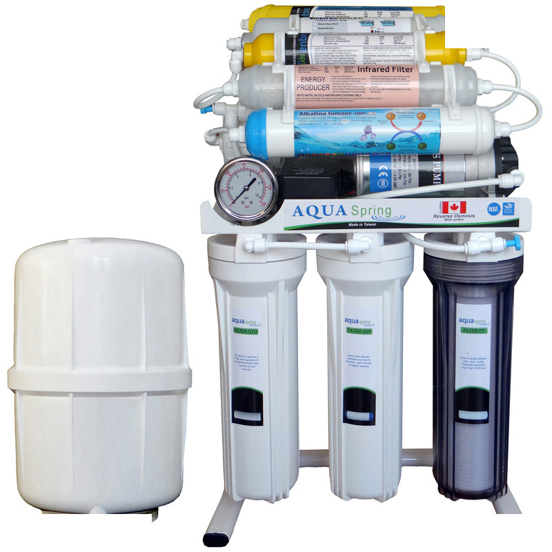 دستگاه تصفیه کننده آب آکوآ اسپرینگ مدل NF3950 به همراه فیلتر مدل 01 مجموعه 3 عددی