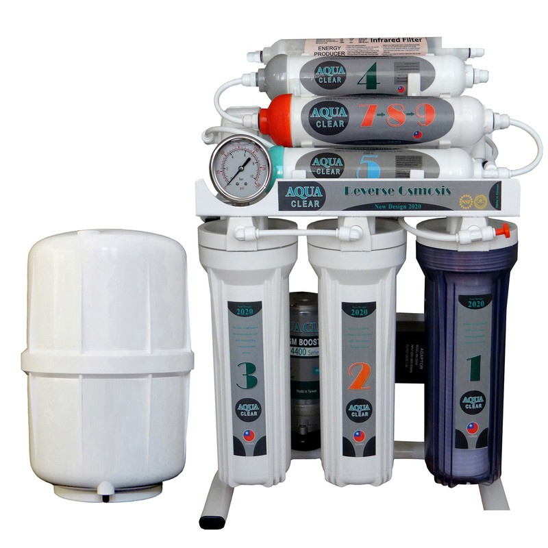 دستگاه تصفیه کننده آب آکوآ کلیر مدل NEW DESIGN2020 - GTP9 به همراه فیلتر تصفیه آب مجموعه 3 عددی