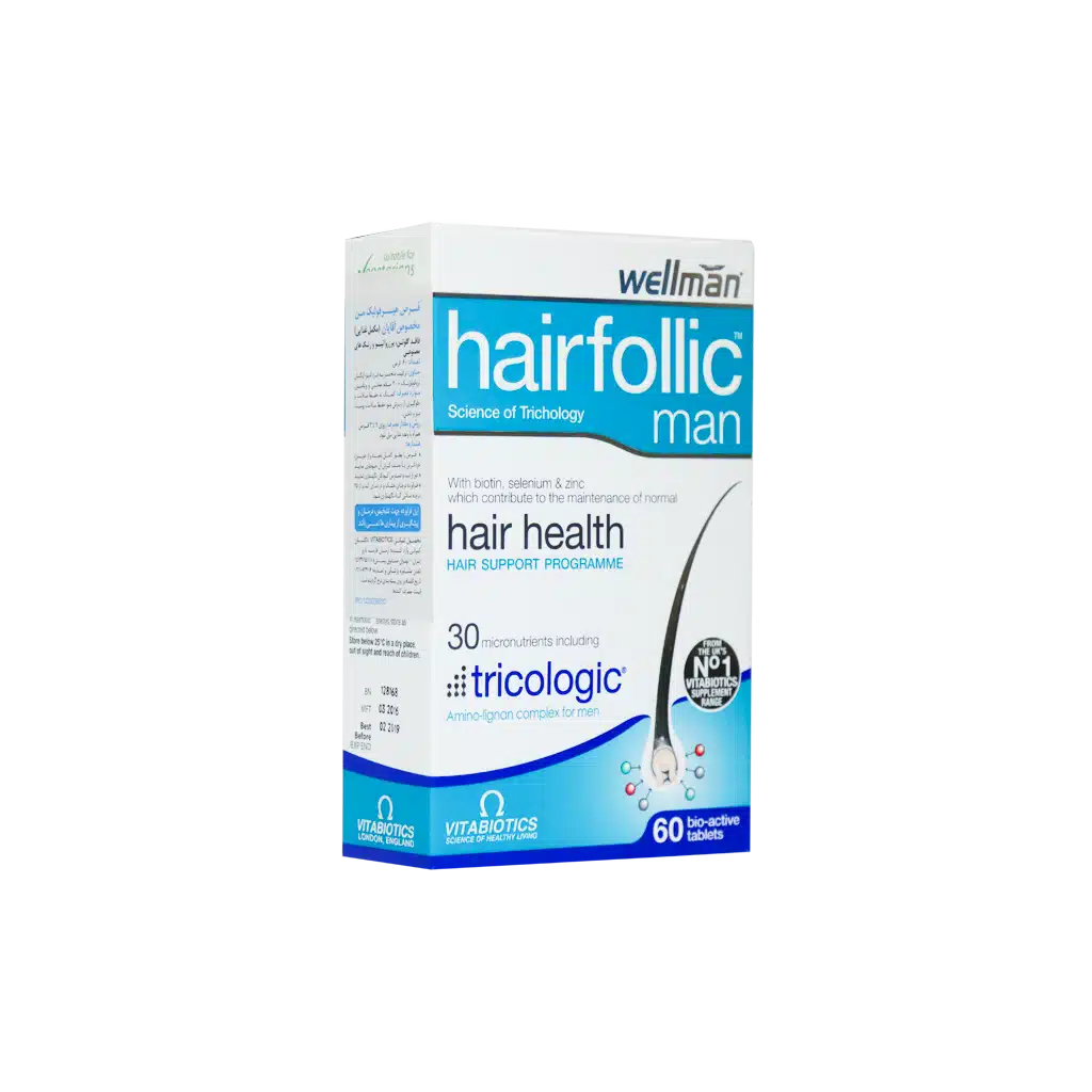 قرص هیرفولیک من ویتابیوتیکس مخصوص آقایان ۶۰ عددی قرص هیرفولیک من ویتابیوتیکس مخصوص آقایان ۶۰ عددی