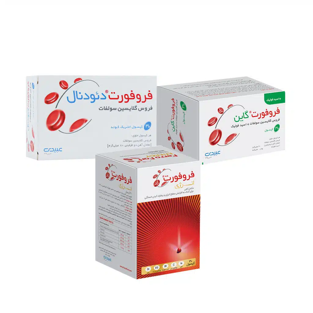 پک مکمل های کم خونی داروسازی دکتر عبیدی پک مکمل های کم خونی داروسازی دکتر عبیدی