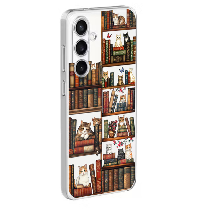 کاور گوشی Cat & Books مناسب برای گوشی موبایل سامسونگ Galaxy A56