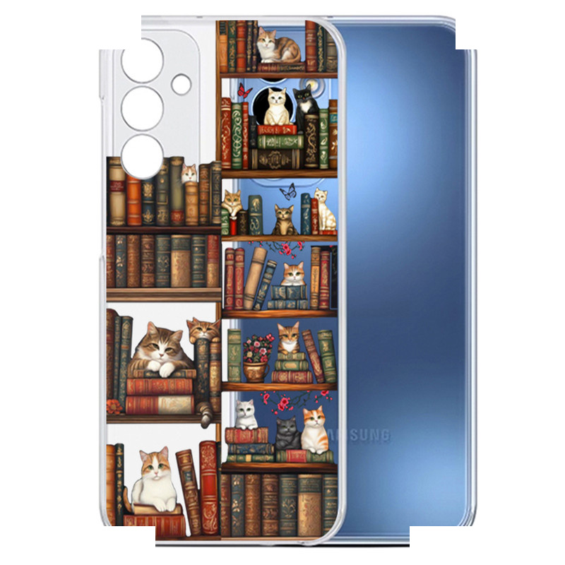 کاور گوشی طرح Cat & Books مناسب برای گوشی موبایل سامسونگ Galaxy A35 کاور گوشی طرح Cat & Books مناسب برای گوشی موبایل سامسونگ Galaxy A35