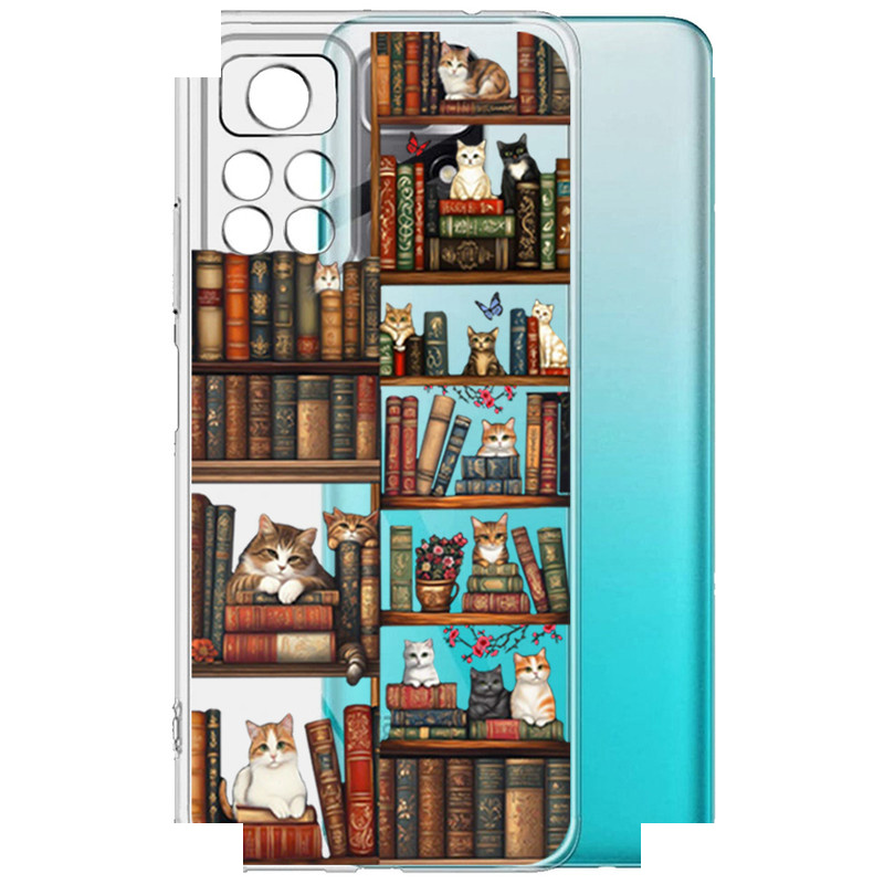 کاور مدل Cat & Books مناسب برای گوشی موبایل شیائومی Redmi Note 11 Pro کاور مدل Cat & Books مناسب برای گوشی موبایل شیائومی Redmi Note 11 Pro