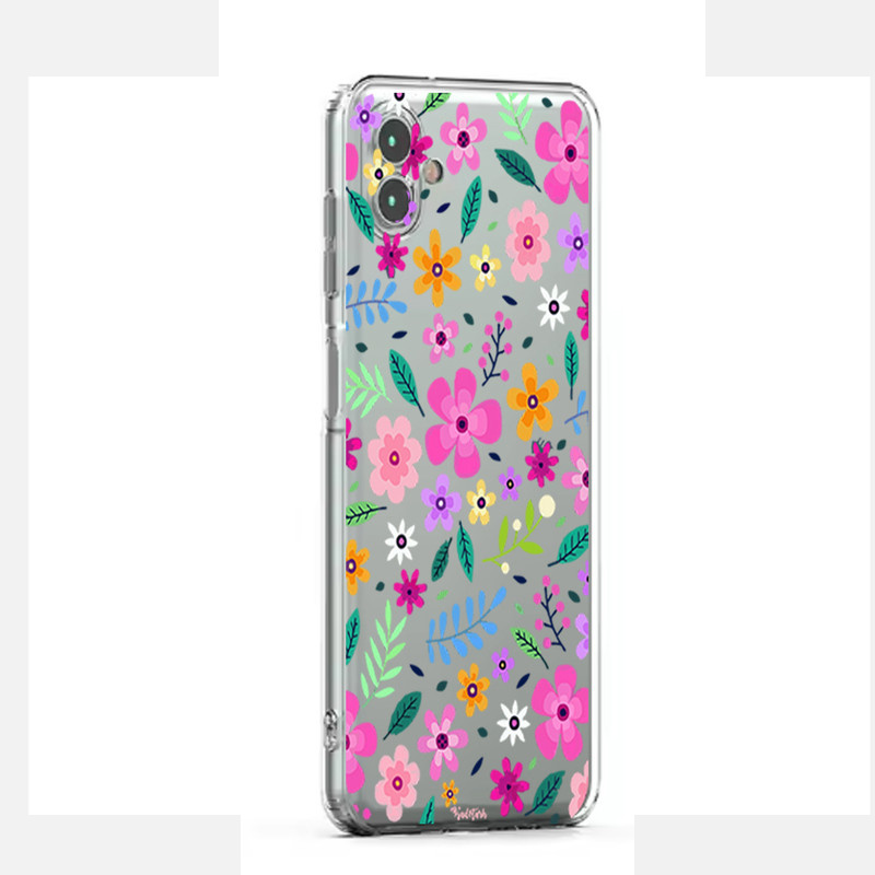 کاور طرح گل مناسب برای گوشی موبایل سامسونگ Galaxy A06
