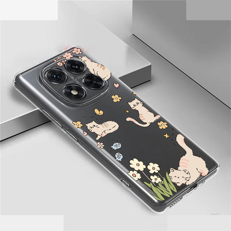 کاور طرح Cat & Flower مناسب برای گوشی موبایل شیائومی Redmi Note 14 Pro