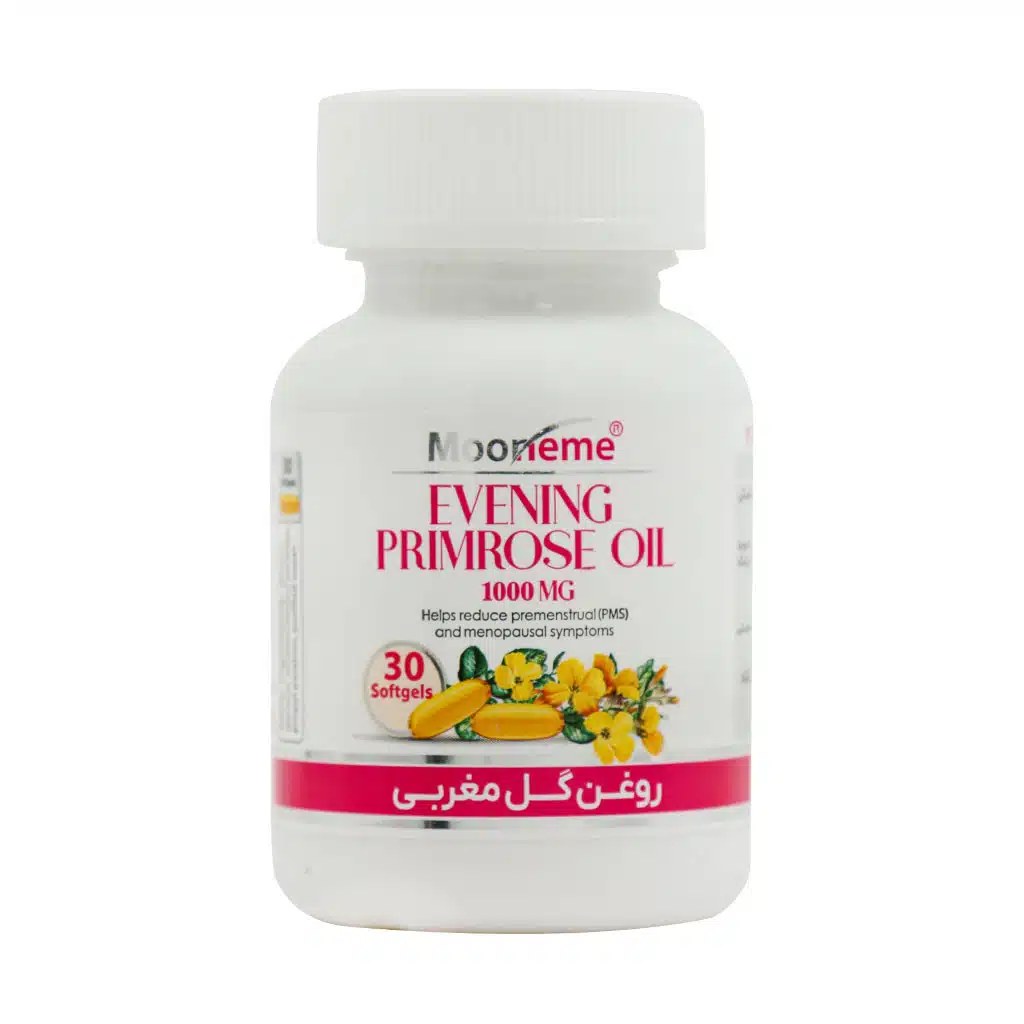 سافت ژل روغن گل مغربی 1000 میلی گرم مونم اکسیر آفرین آریا 30 عدد سافت ژل روغن گل مغربی 1000 میلی گرم مونم اکسیر آفرین آریا 30 عدد