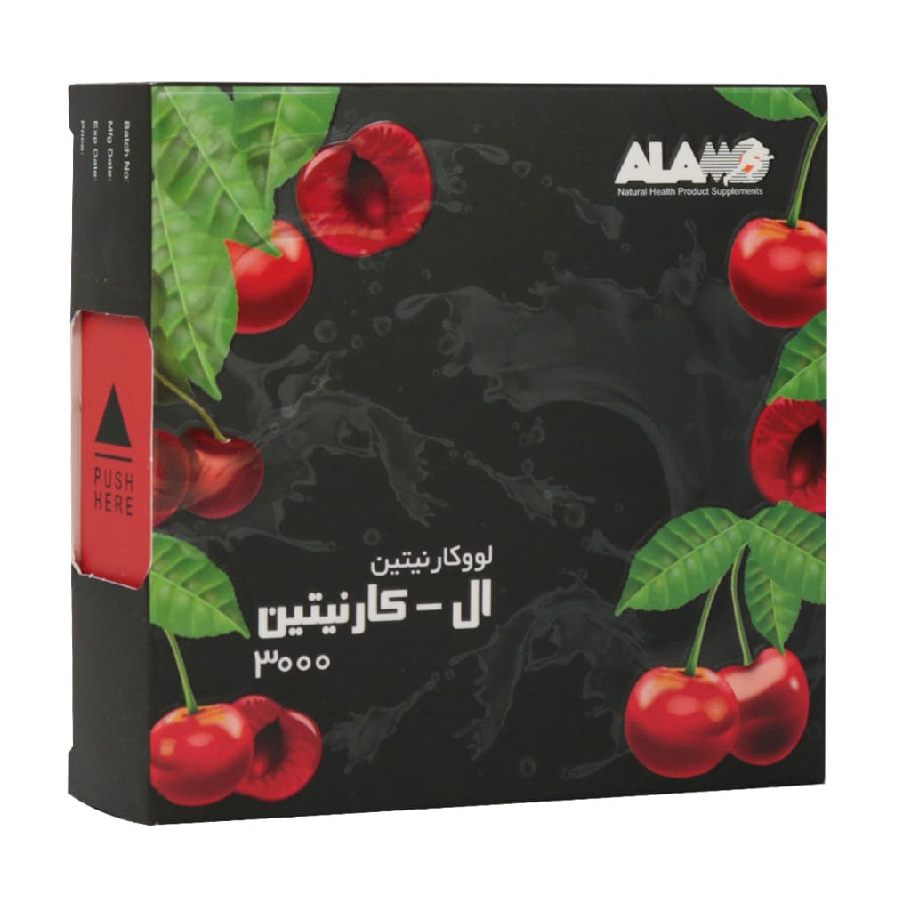 ویال خوراکی ال کارنیتین 3000 آلامو 10 عدد ویال خوراکی ال کارنیتین 3000 آلامو 10 عدد