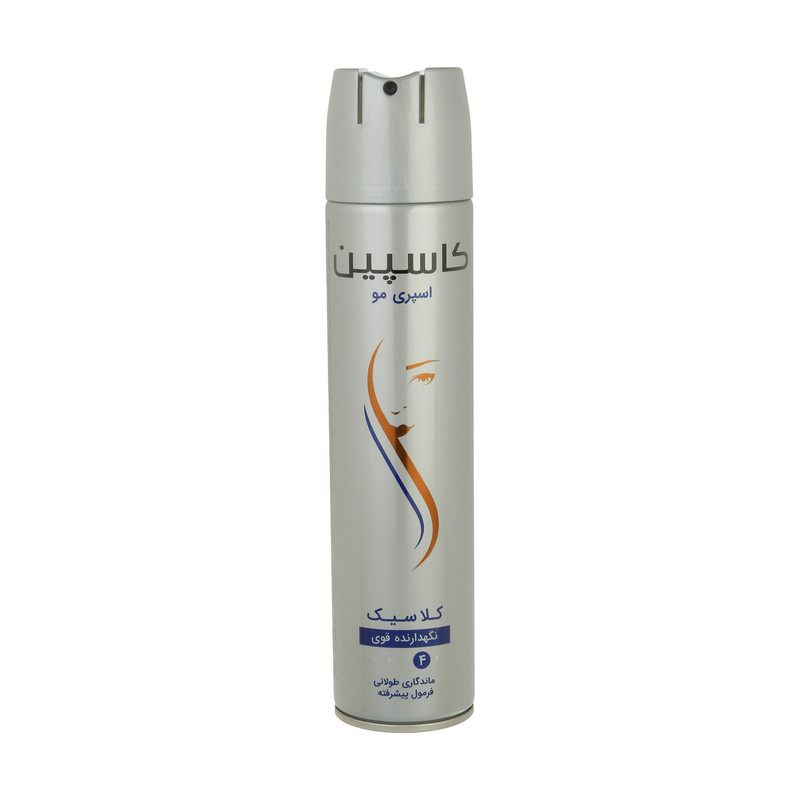 اسپری حالت دهنده مو کاسپین 250 میلی لیتری مدل کلاسیک با ویژگی نگهدارندگی بالا و پوشش قوی بدون ایجاد چسبندگی مو اسپری حالت دهنده مو کاسپین 250 میلی لیتری مدل کلاسیک با ویژگی نگهدارندگی بالا و پوشش قوی بدون ایجاد چسبندگی مو