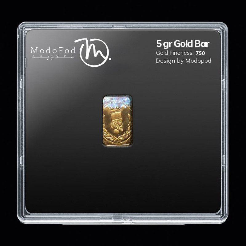 شمش طلا 18 عیار مدوپد مدل مینیاتور کد SG-10195