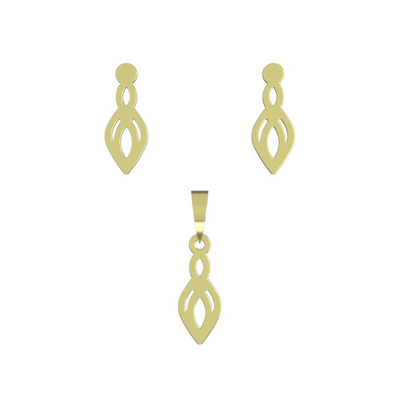 نیم ست طلا 18 عیار زنانه مدوپد مدل هندسی کد NA10119 نیم ست طلا 18 عیار زنانه مدوپد مدل هندسی کد NA10119