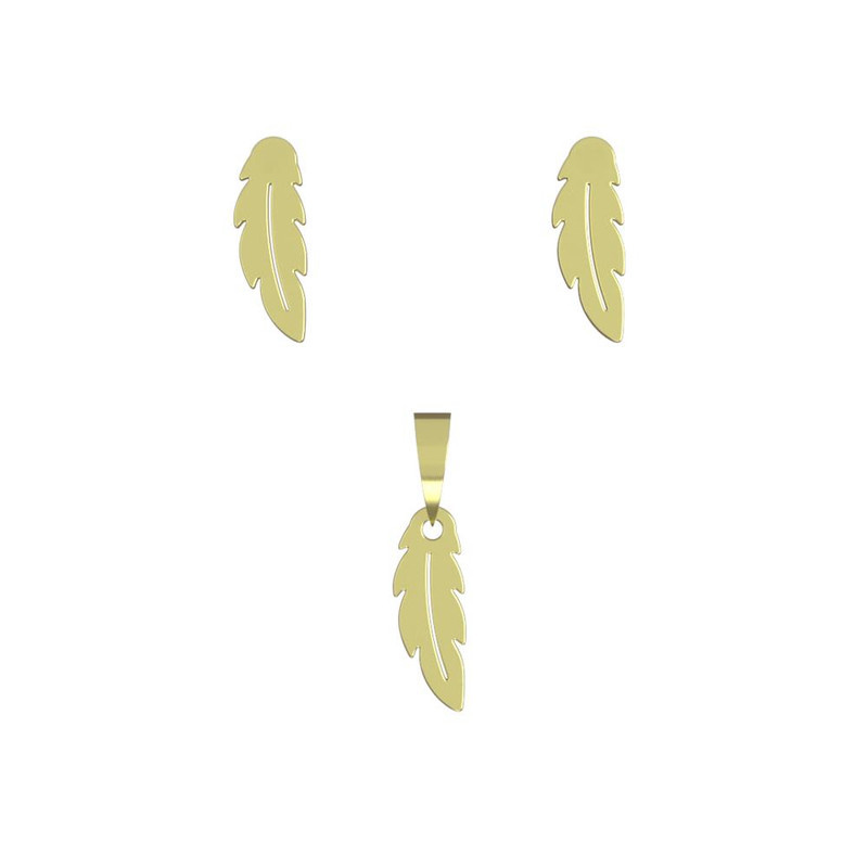 نیم ست طلا 18 عیار زنانه مدوپد مدل پر کد NA11888 نیم ست طلا 18 عیار زنانه مدوپد مدل پر کد NA11888