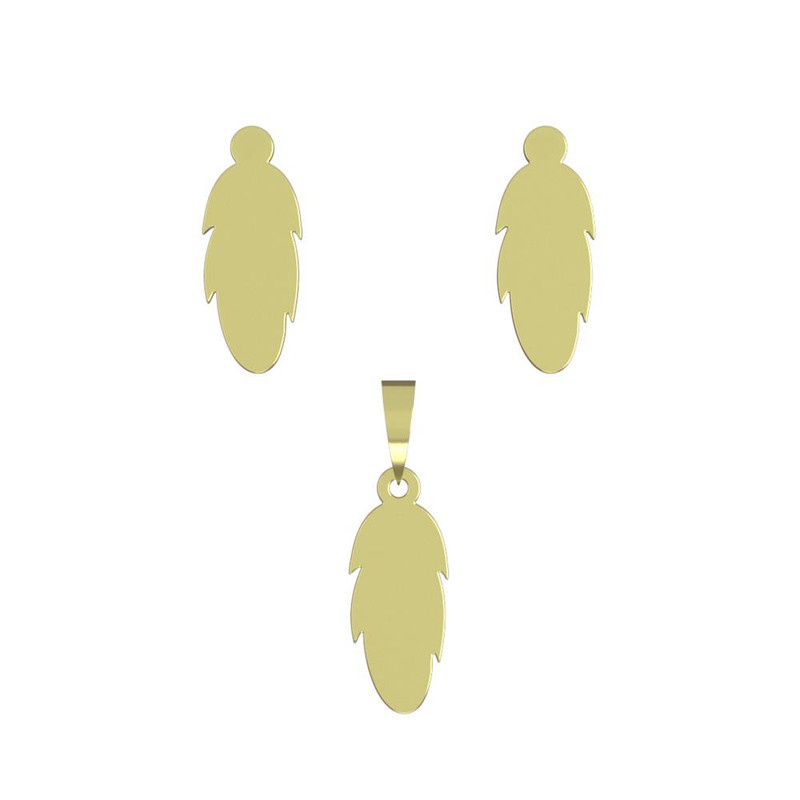 نیم ست طلا 18 عیار زنانه مدوپد مدل پر کد NA12123 نیم ست طلا 18 عیار زنانه مدوپد مدل پر کد NA12123