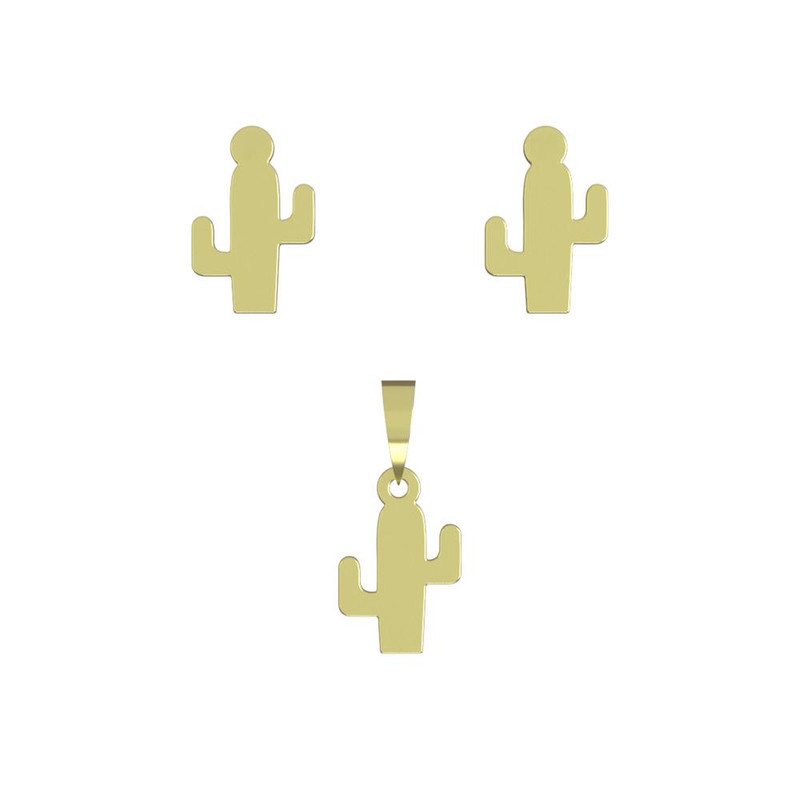 نیم ست طلا 18 عیار زنانه مدوپد مدل کاکتوس کد NA12212 نیم ست طلا 18 عیار زنانه مدوپد مدل کاکتوس کد NA12212