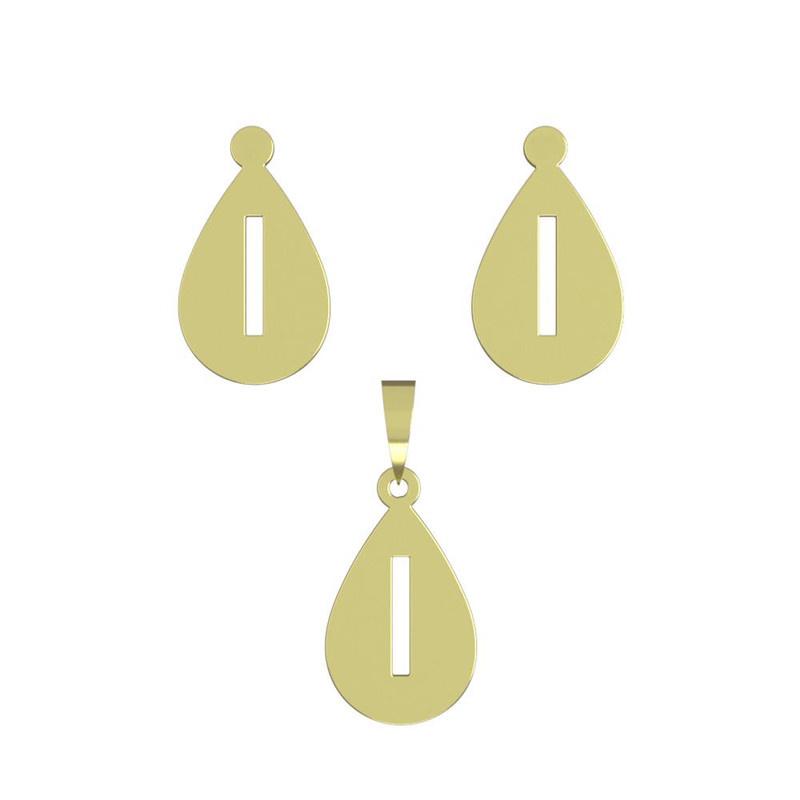 نیم ست طلا 18 عیار زنانه مدوپد مدل حرف i کد NA12252 نیم ست طلا 18 عیار زنانه مدوپد مدل حرف i کد NA12252