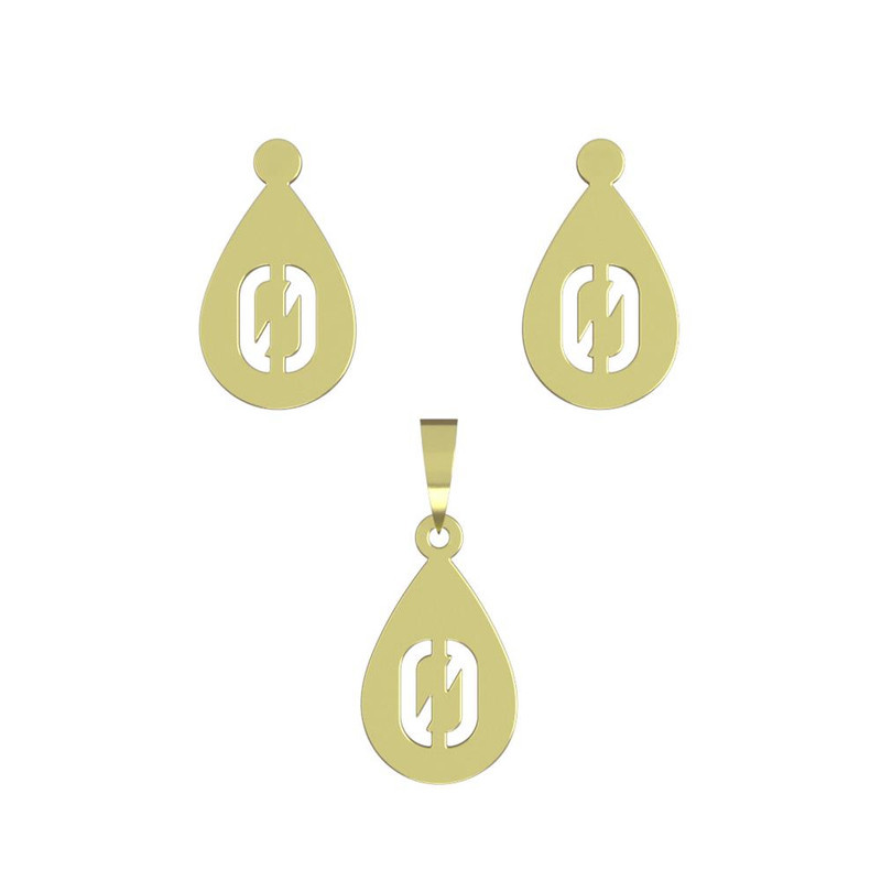 نیم ست طلا 18 عیار زنانه مدوپد مدل عدد صفر کد NA12283 نیم ست طلا 18 عیار زنانه مدوپد مدل عدد صفر کد NA12283