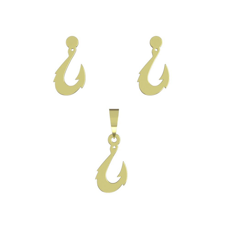 نیم ست طلا 18 عیار زنانه مدوپد مدل طعمه کد NA12343 نیم ست طلا 18 عیار زنانه مدوپد مدل طعمه کد NA12343