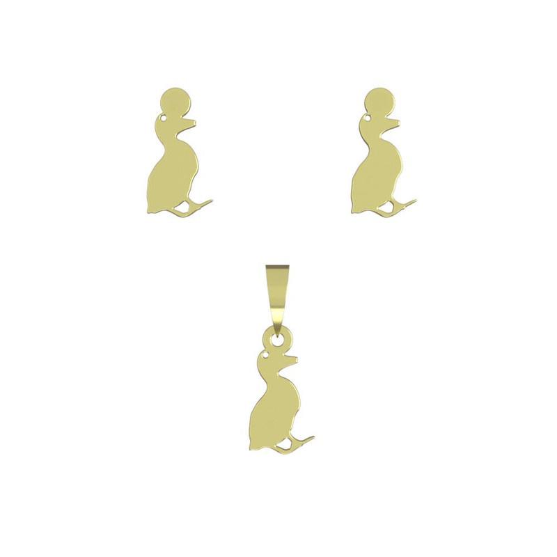 نیم ست طلا 18 عیار زنانه مدوپد مدل ارد کد NA12347 نیم ست طلا 18 عیار زنانه مدوپد مدل ارد کد NA12347