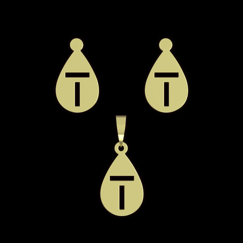 نیم ست طلا 18 عیار زنانه مدوپد مدل حرف t کد NA12556 نیم ست طلا 18 عیار زنانه مدوپد مدل حرف t کد NA12556