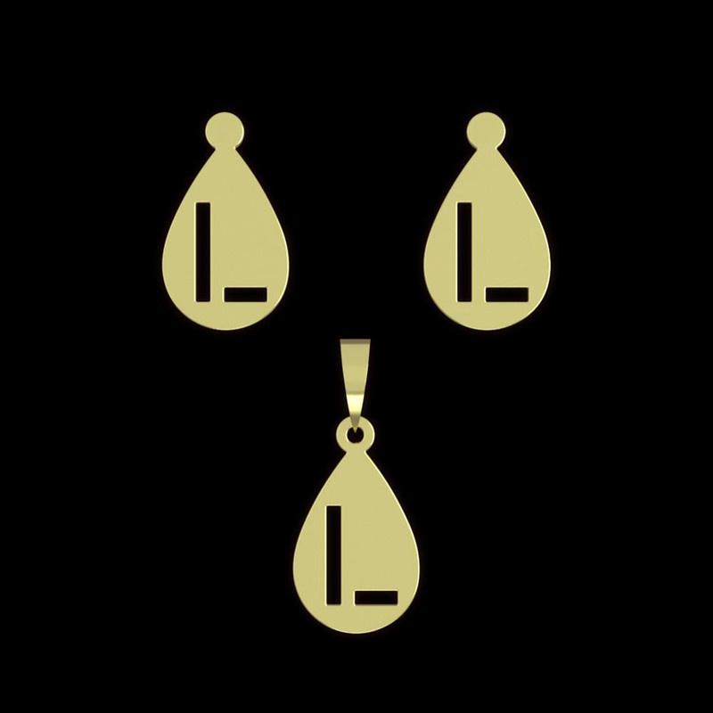 نیم ست طلا 18 عیار زنانه مدوپد مدل حرف L کد NA12558 نیم ست طلا 18 عیار زنانه مدوپد مدل حرف L کد NA12558