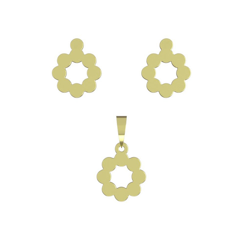 نیم ست طلا 18 عیار زنانه مدوپد مدل حلقه کد NA12668 نیم ست طلا 18 عیار زنانه مدوپد مدل حلقه کد NA12668