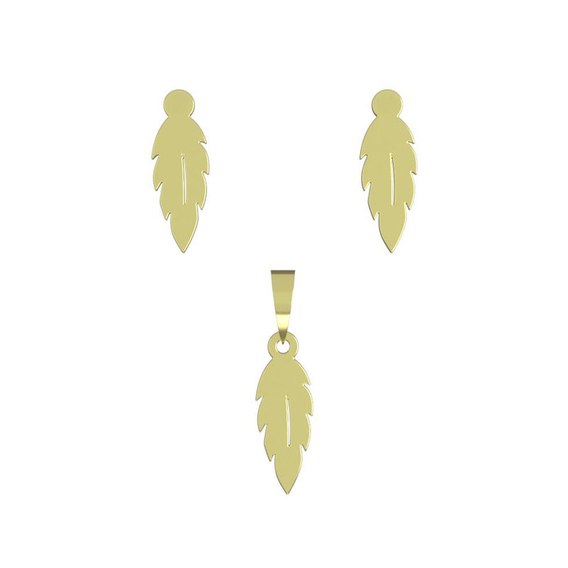 نیم ست طلا 18 عیار زنانه مدوپد مدل پر کد NA12694 نیم ست طلا 18 عیار زنانه مدوپد مدل پر کد NA12694