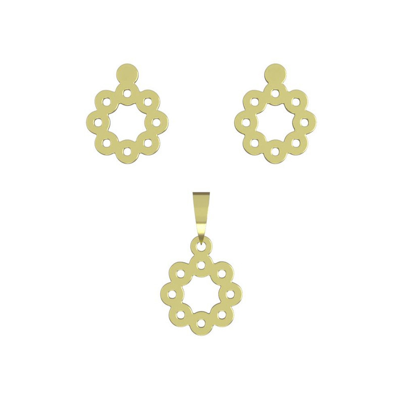 نیم ست طلا 18 عیار زنانه مدوپد مدل حلقه کد NA12708 نیم ست طلا 18 عیار زنانه مدوپد مدل حلقه کد NA12708