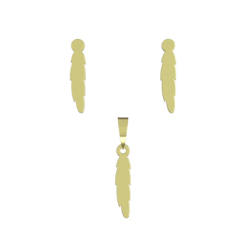 نیم ست طلا 18 عیار زنانه مدوپد مدل پر کد NA12710 نیم ست طلا 18 عیار زنانه مدوپد مدل پر کد NA12710