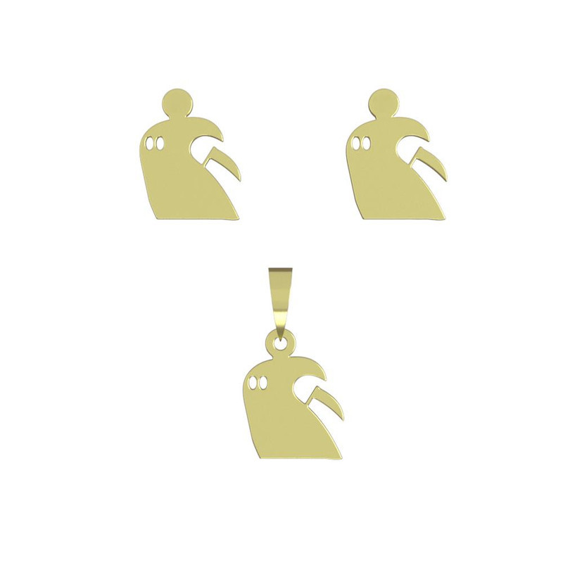 نیم ست طلا 18 عیار زنانه مدوپد مدل روح کد NA12885 نیم ست طلا 18 عیار زنانه مدوپد مدل روح کد NA12885