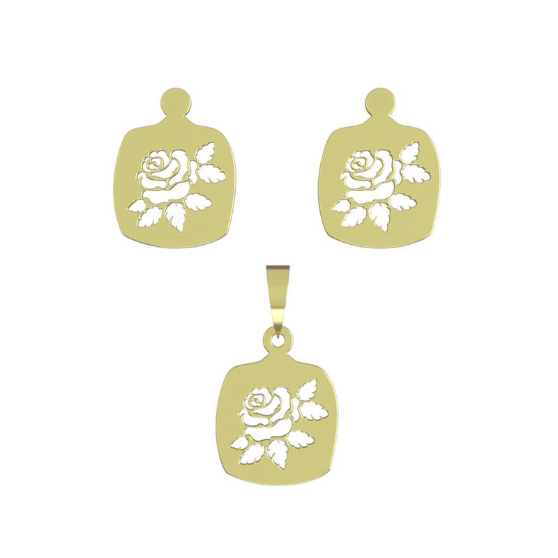 نیم ست طلا 18 عیار زنانه مدوپد مدل دایره کد NA12990 نیم ست طلا 18 عیار زنانه مدوپد مدل دایره کد NA12990