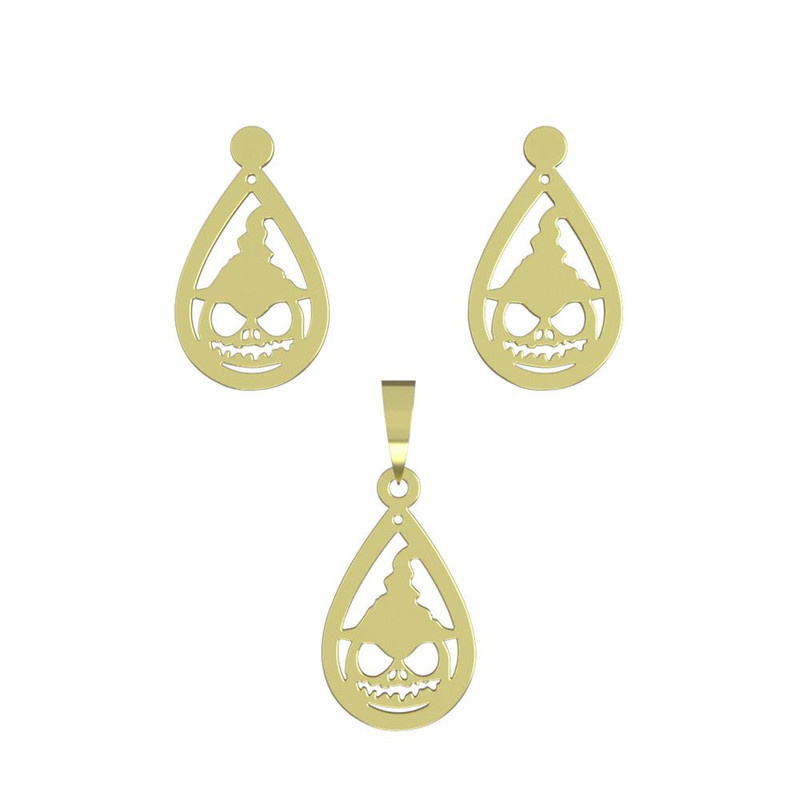 نیم ست طلا 18 عیار زنانه مدوپد مدل هالووین کد NA13534 نیم ست طلا 18 عیار زنانه مدوپد مدل هالووین کد NA13534