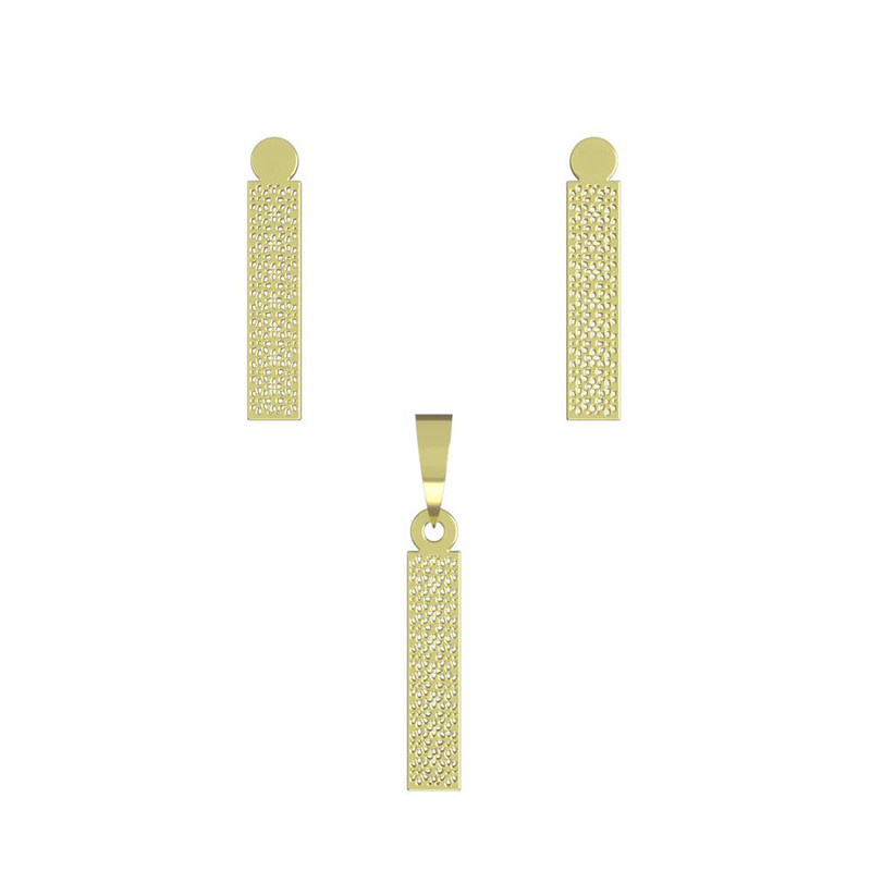 نیم ست طلا 18 عیار زنانه مدوپد مدل مستطیل کد NA13875 نیم ست طلا 18 عیار زنانه مدوپد مدل مستطیل کد NA13875