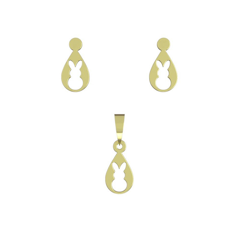 نیم ست طلا 18 عیار زنانه مدوپد مدل خرگوش کد NA10682 نیم ست طلا 18 عیار زنانه مدوپد مدل خرگوش کد NA10682