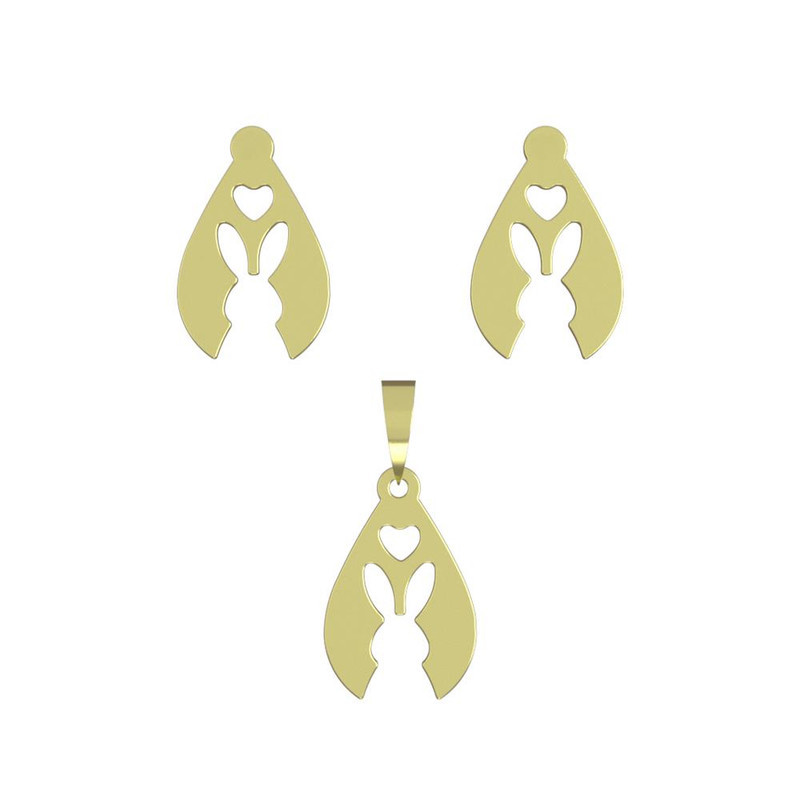 نیم ست طلا 18 عیار زنانه مدوپد مدل خرگوش کد NA10717 نیم ست طلا 18 عیار زنانه مدوپد مدل خرگوش کد NA10717