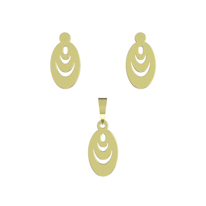 نیم ست طلا 18 عیار زنانه مدوپد مدل بیضی کد NA10786 نیم ست طلا 18 عیار زنانه مدوپد مدل بیضی کد NA10786